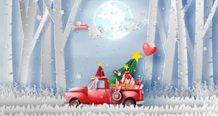 Christmas truck graphic