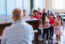 Family Fun Events in Frederick: Sept. 5-7 Man playing piano for a group of children
