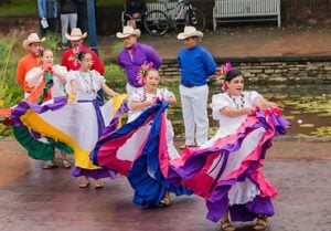 Performers at the Hispanic Heritage Festival